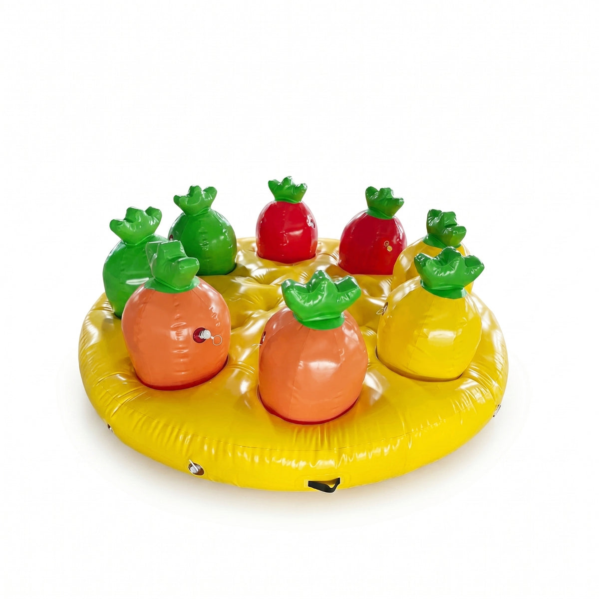 Carrot Pulling Game Recessed Openings Inflatable Carrot Game Leafy Tops