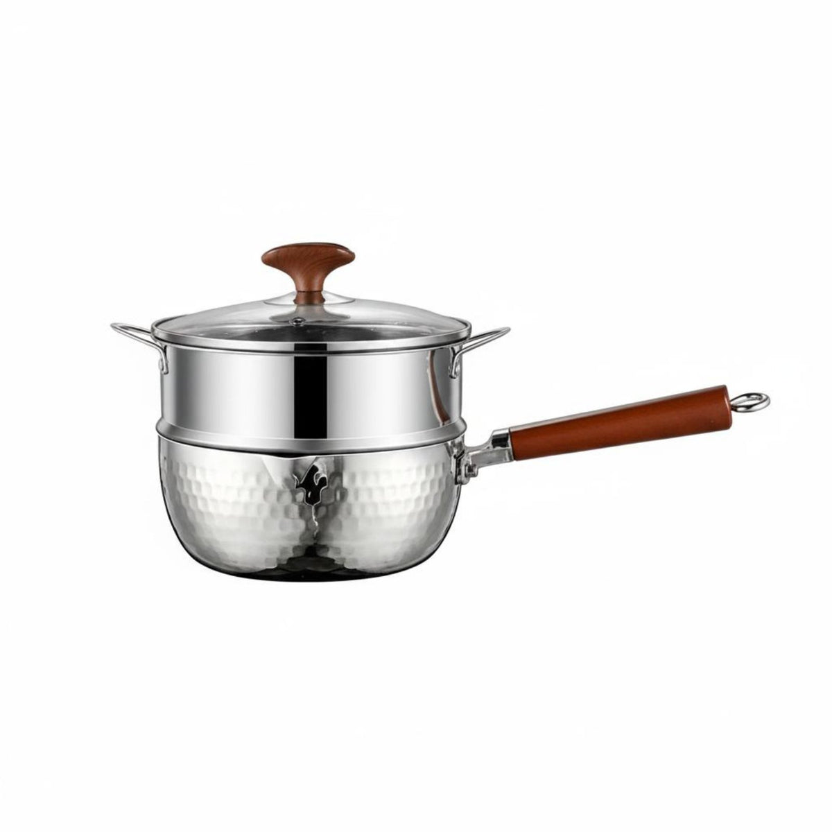 Stainless Steel Pot No Coating Japanese Style Frost Pot Easy to Clean Stainless Steel Saucepan for Beginners, Person Meal