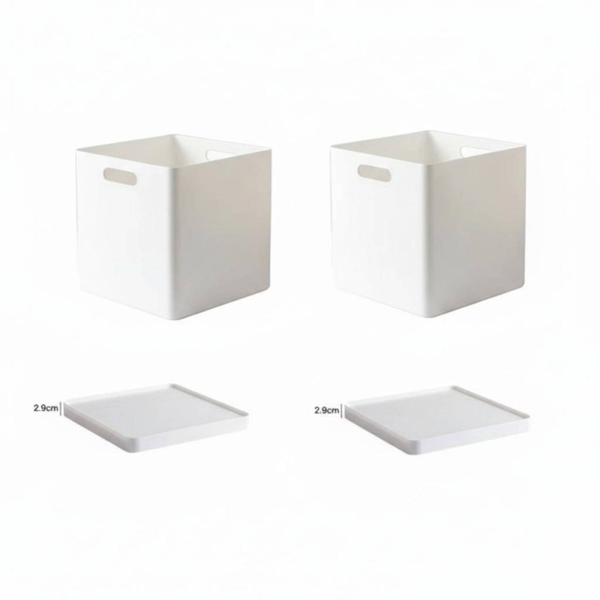 Square Lidded Bin Japanese aesthetic Lidded Container with Lid for Parents, Families