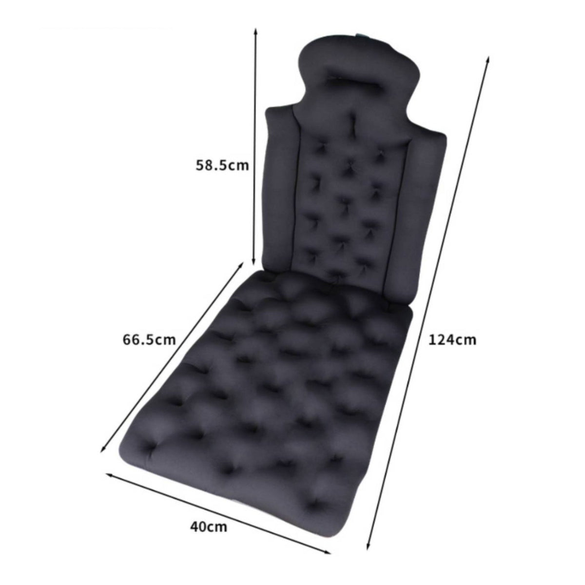 Bathtub Backrest Cushion Skin-Friendly Non-Slip Tub Pillow Quick Drying