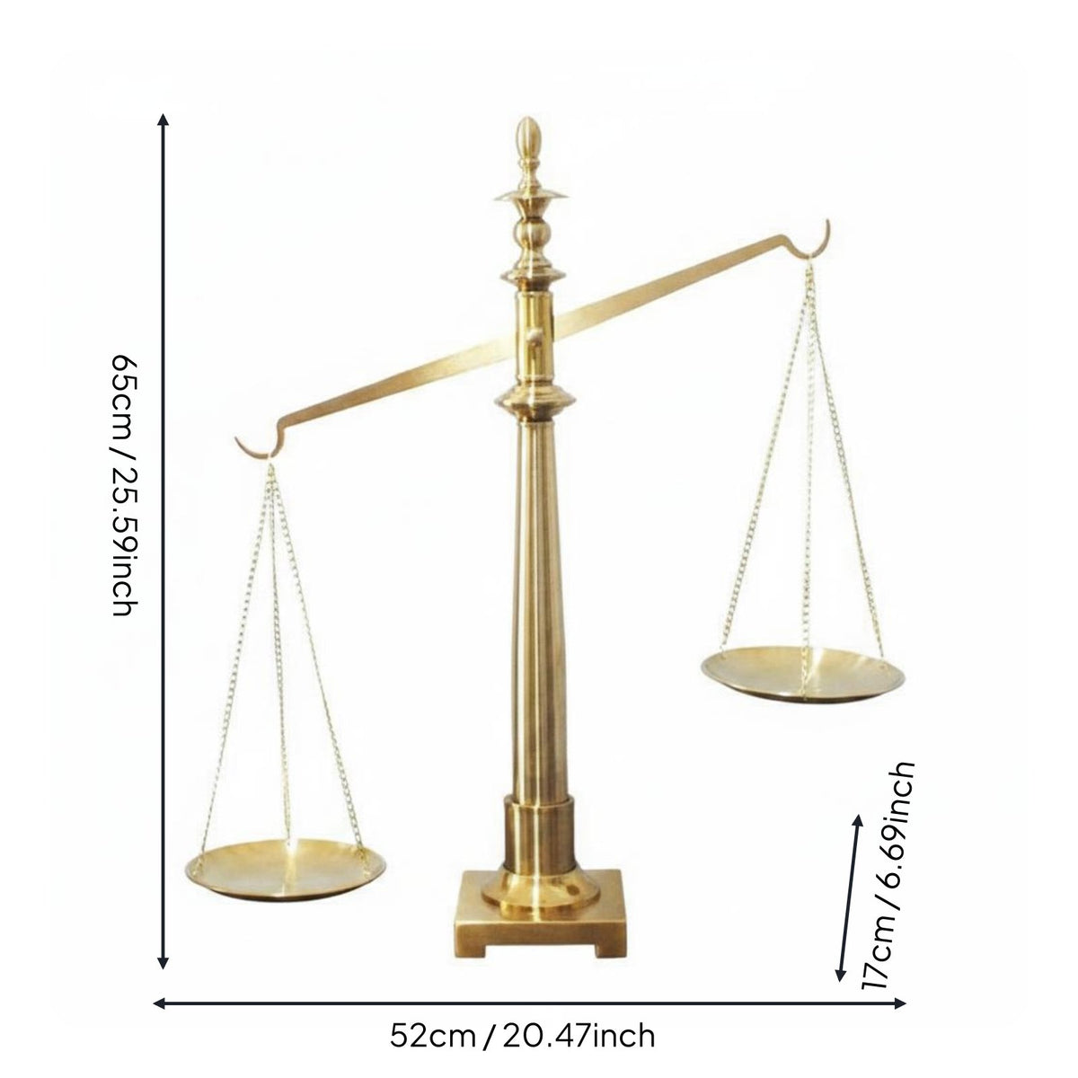 Gold Metal Balance Scale Classic Design Home Decoration for Office