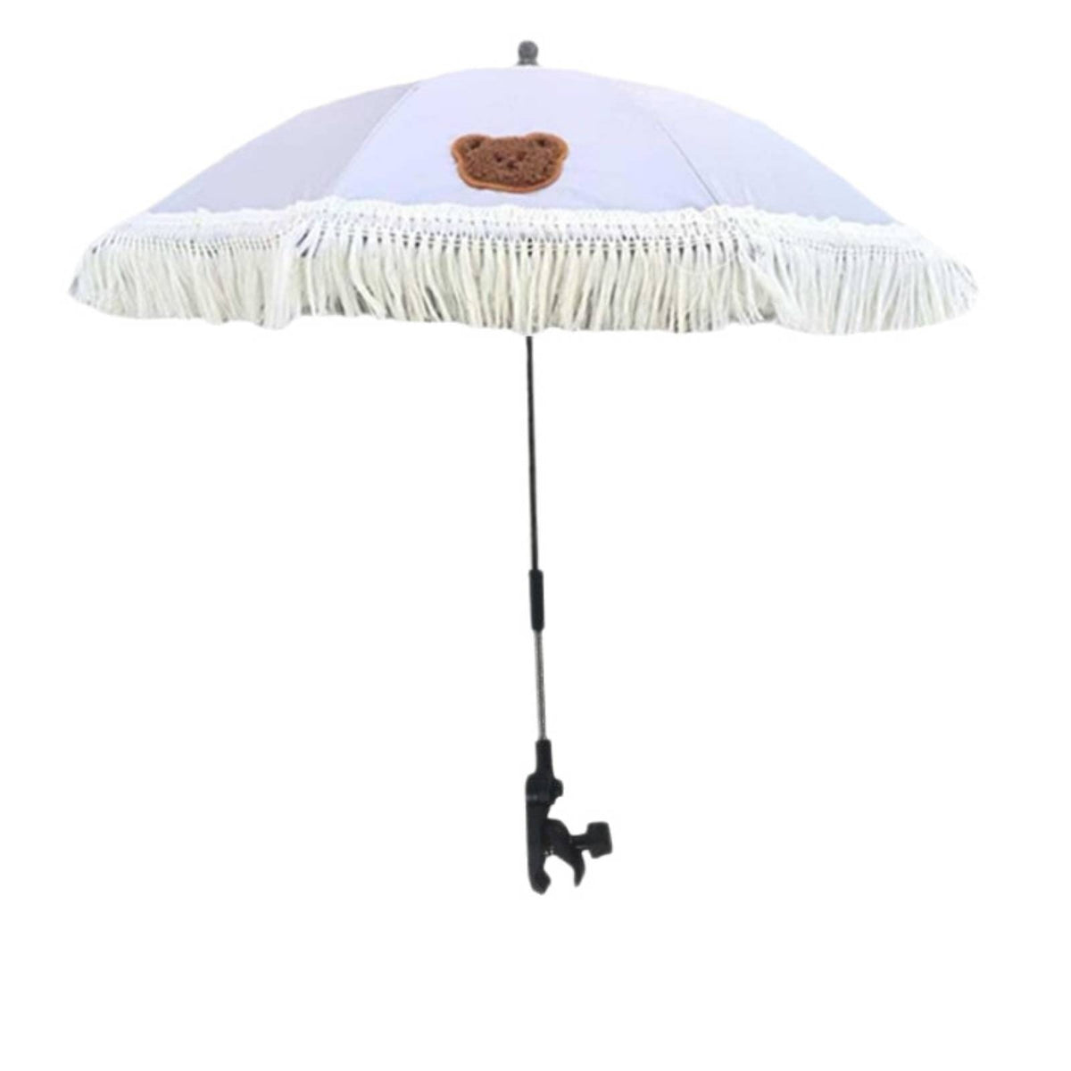 Pushchair Attach-on Umbrella Round Canopy Pushchair Shade Bear Decoration Infant Gear