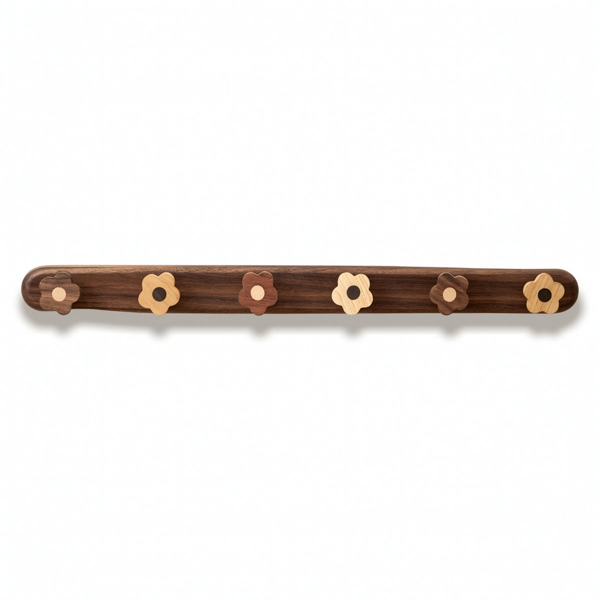 Coat Rack with Flower Hooks Decorative Flower Coat Rack Rustic for Entryway