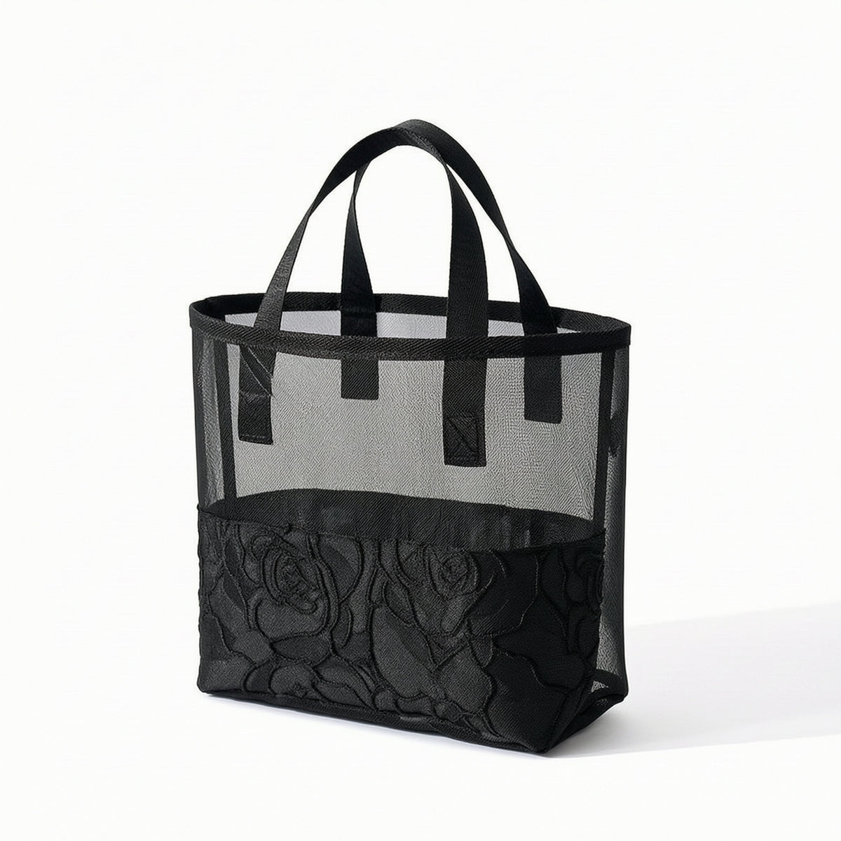 Mesh Tote Bag Breathable Mesh Toiletry Bag Translucent for Travel