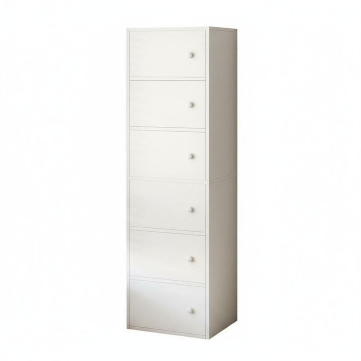 Narrow Side Cabinet Space-Saving Tall Slim Storage Tower Multi-Functional