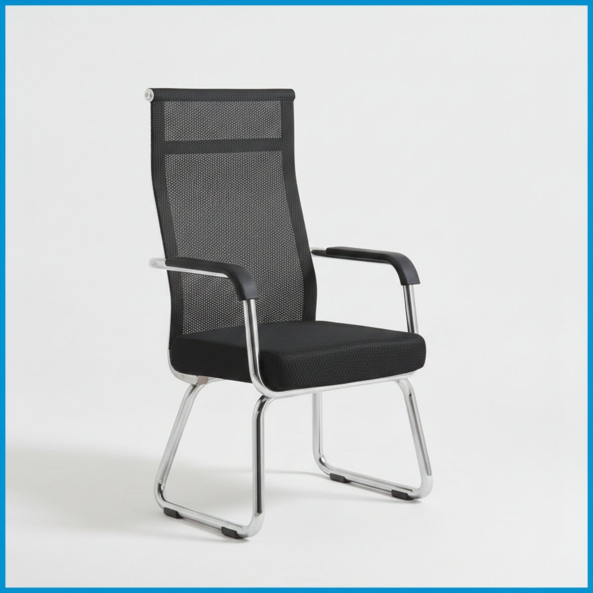 Cantilever Chair Padded Mesh Office Chair Modern for Professionals, Students, Meeting Room, Study
