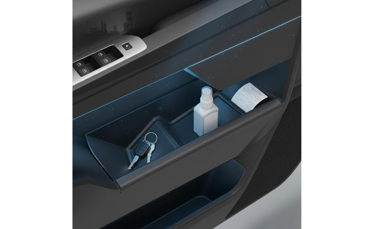 4 Pieces Long-Lasting Electric Vehicle Electric Pickup Door Pocket Insert Easy to Install Electric Pickup Door Storage Box Anti-Slip Vehicle Interior Organizer Waterproof