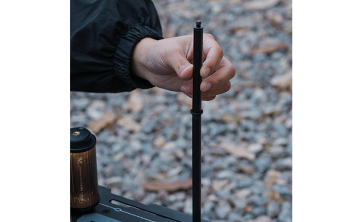 2 Pieces Lamp Rack Extension Rod Aluminum Lantern Stand Extension Pole Compact Hardware for Campers