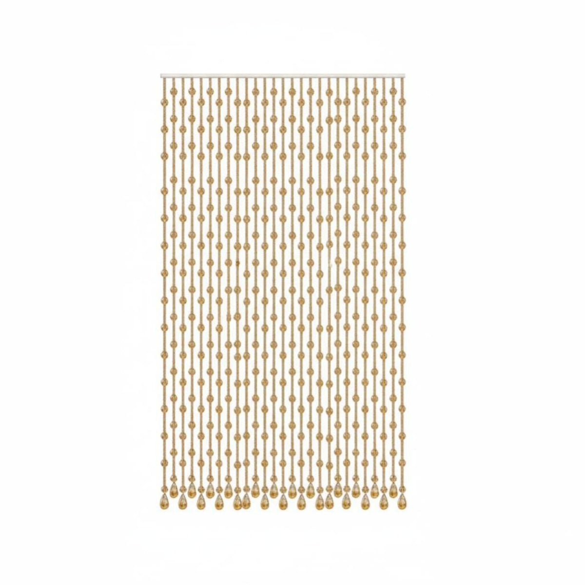 Beaded String Curtain Punchtool-No-Drill Installation Room Divider Transparent