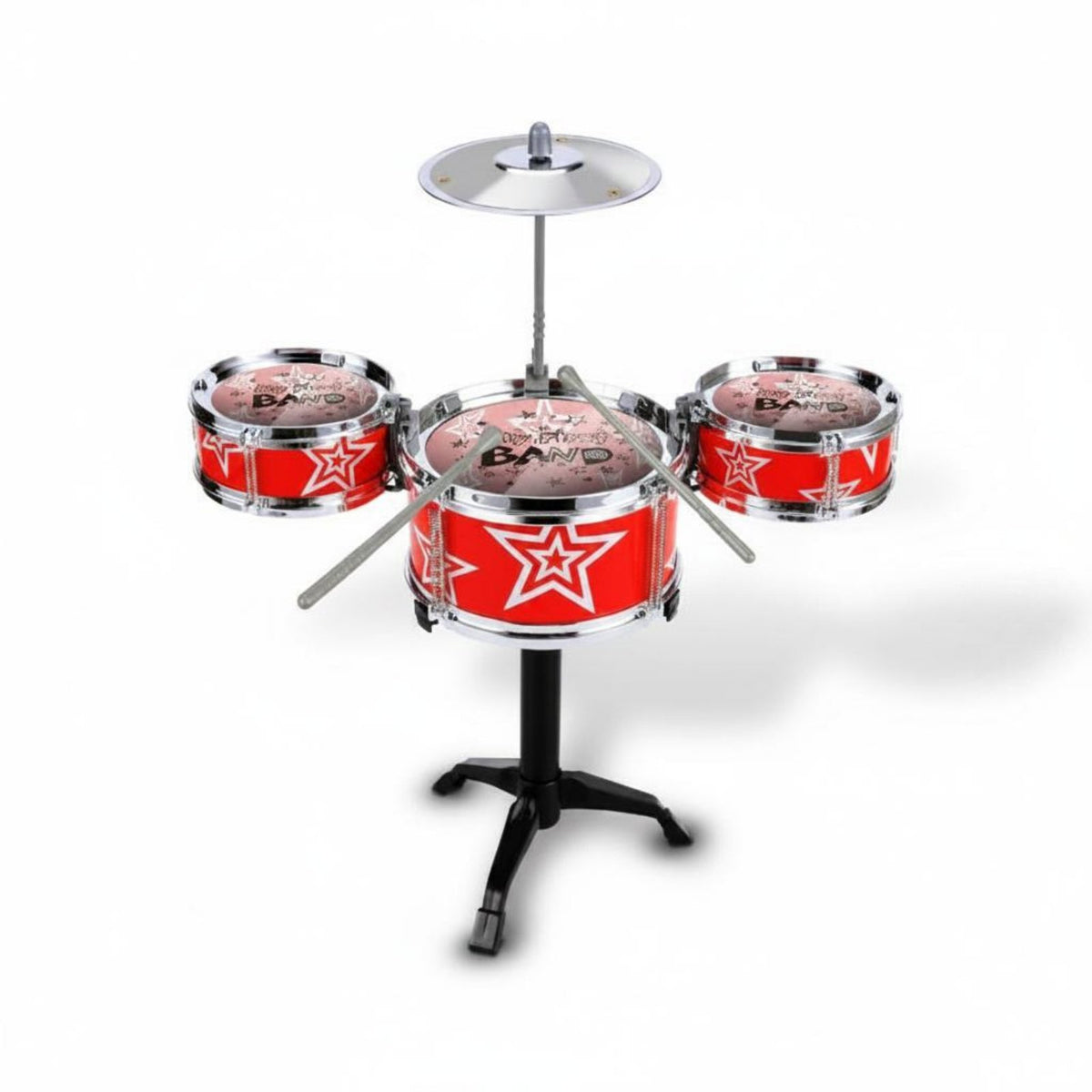 Sturdy and Long-Lasting Children's Jazz Drum Toy Easy to Assemble Kids Drum Set ABS Material Percussion Instrument for Toddlers