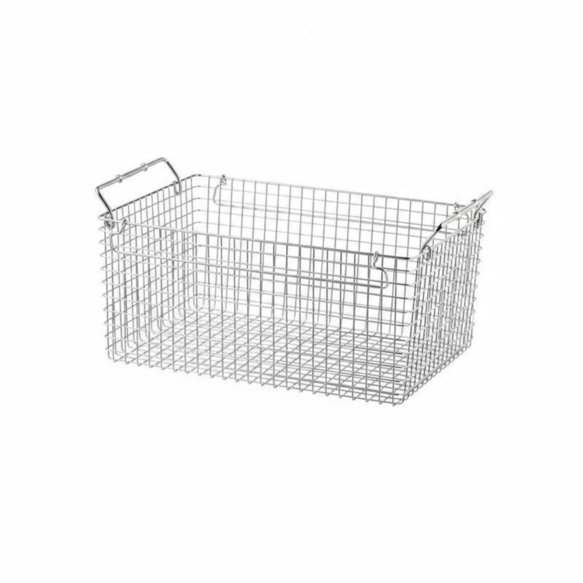 Stackable Wire Basket Set Mesh Bottom Stackable Grid Container Rust-Resistant