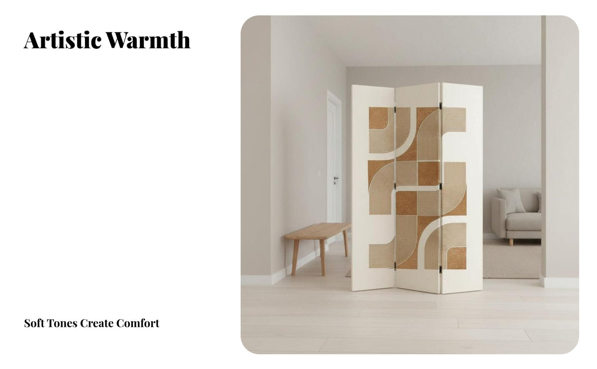 Foldable Design Multi-Panel Folding Screen Modern design 4-Panel Room separater Decorative Household Furnishing Privacy Protection for Homeowners, away fromice Workers, Students, Entryway, Bedroom, Studio Apartment