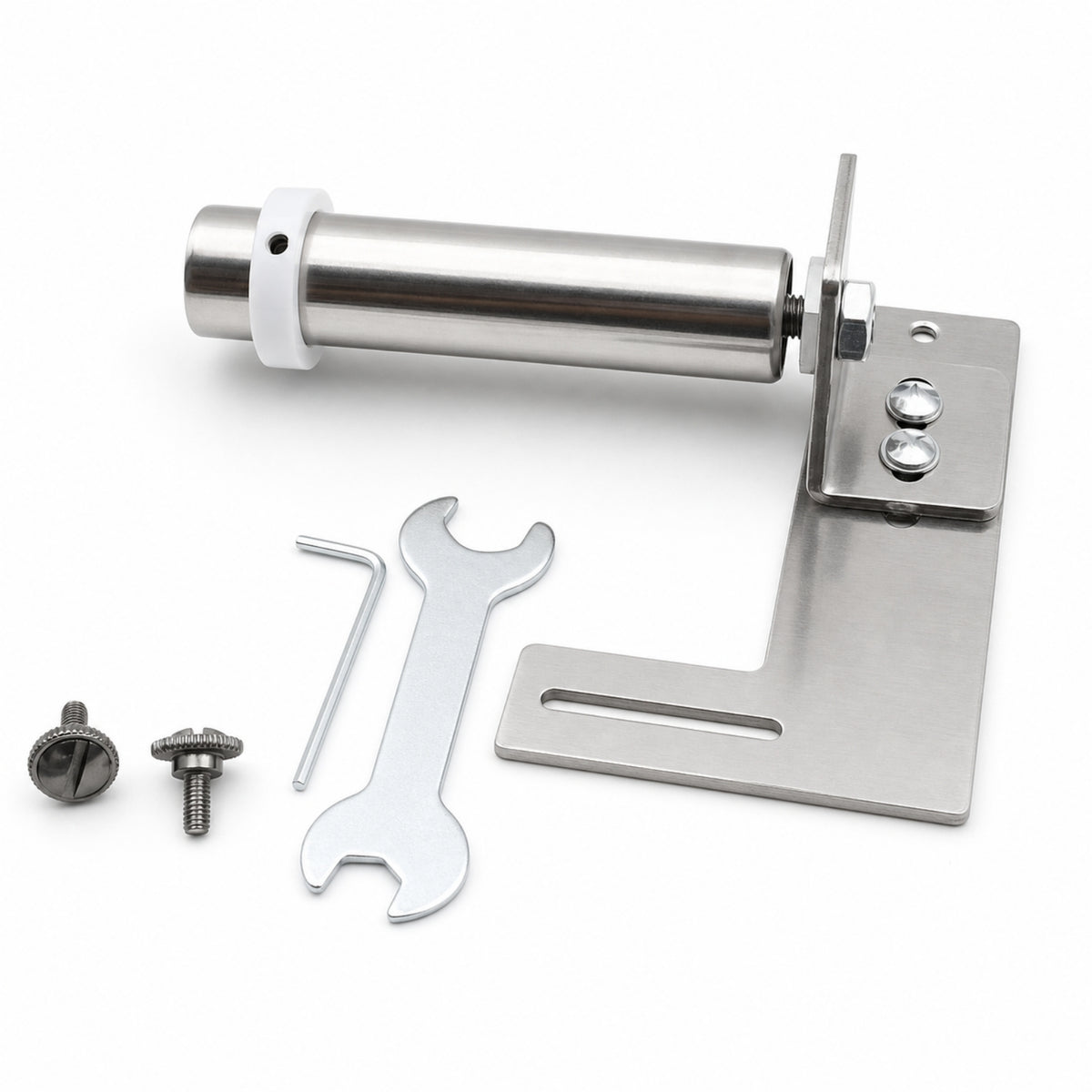 Metal Elastic Stand Bracket Polished Sewing Machine Bracket with Roller Arm Compact Elastic Guide Stand Brand New for Tailors