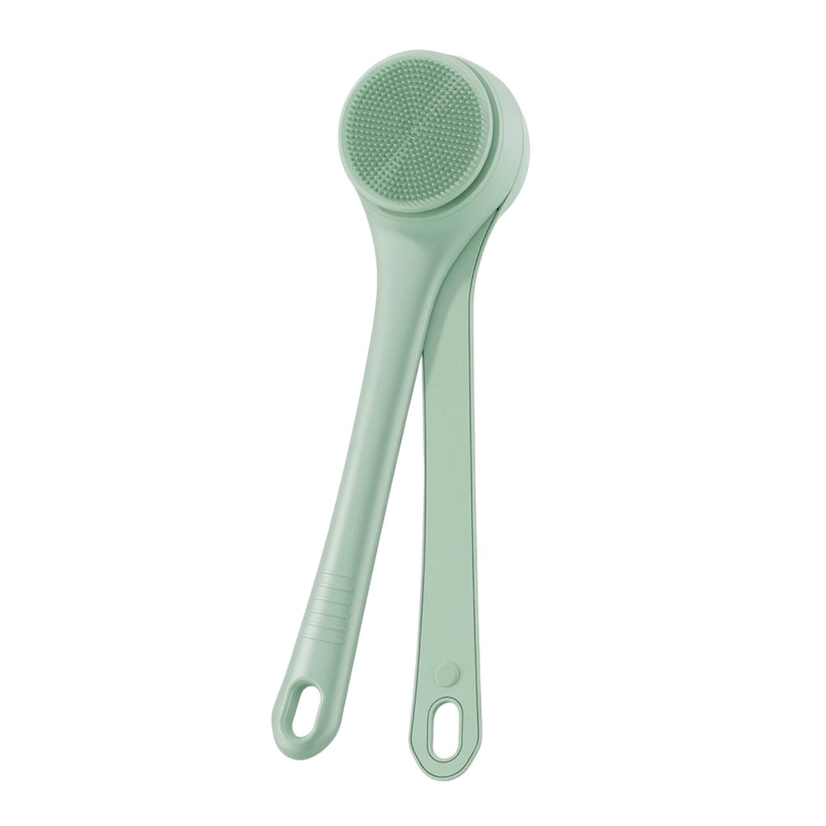 Rechargeable Bath Brush with Interchangeable Heads Waterproof Electric Bath Brush Deep Cleansing Back Scrubber with Long Handle Exfoliating for Elderly