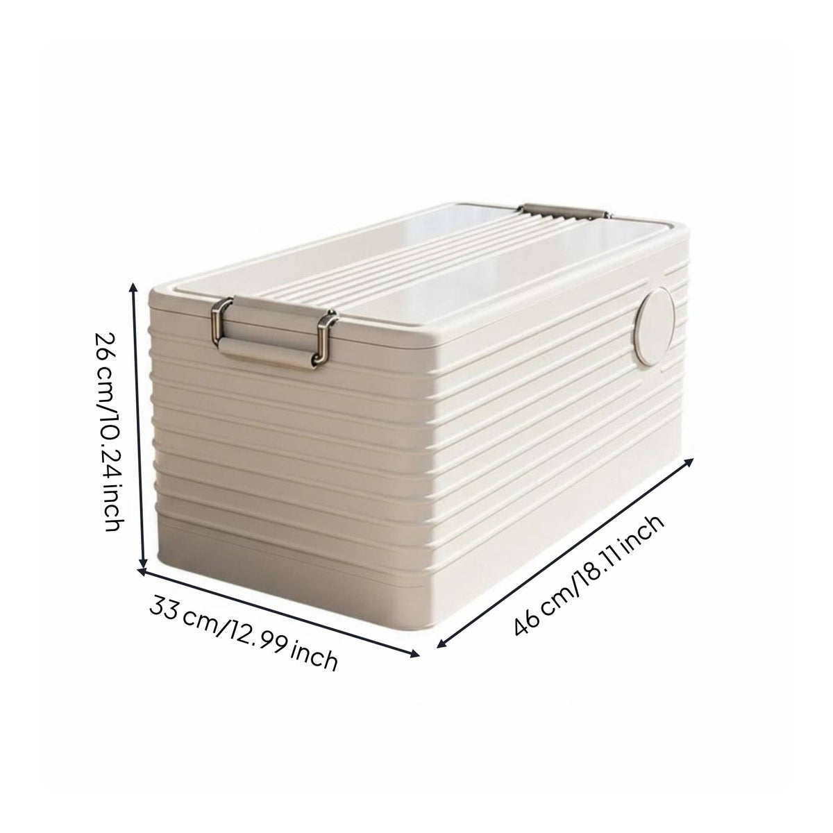 Stackable Lidded Storage Bin Space-Saving Folding Storage Box Lightweight
