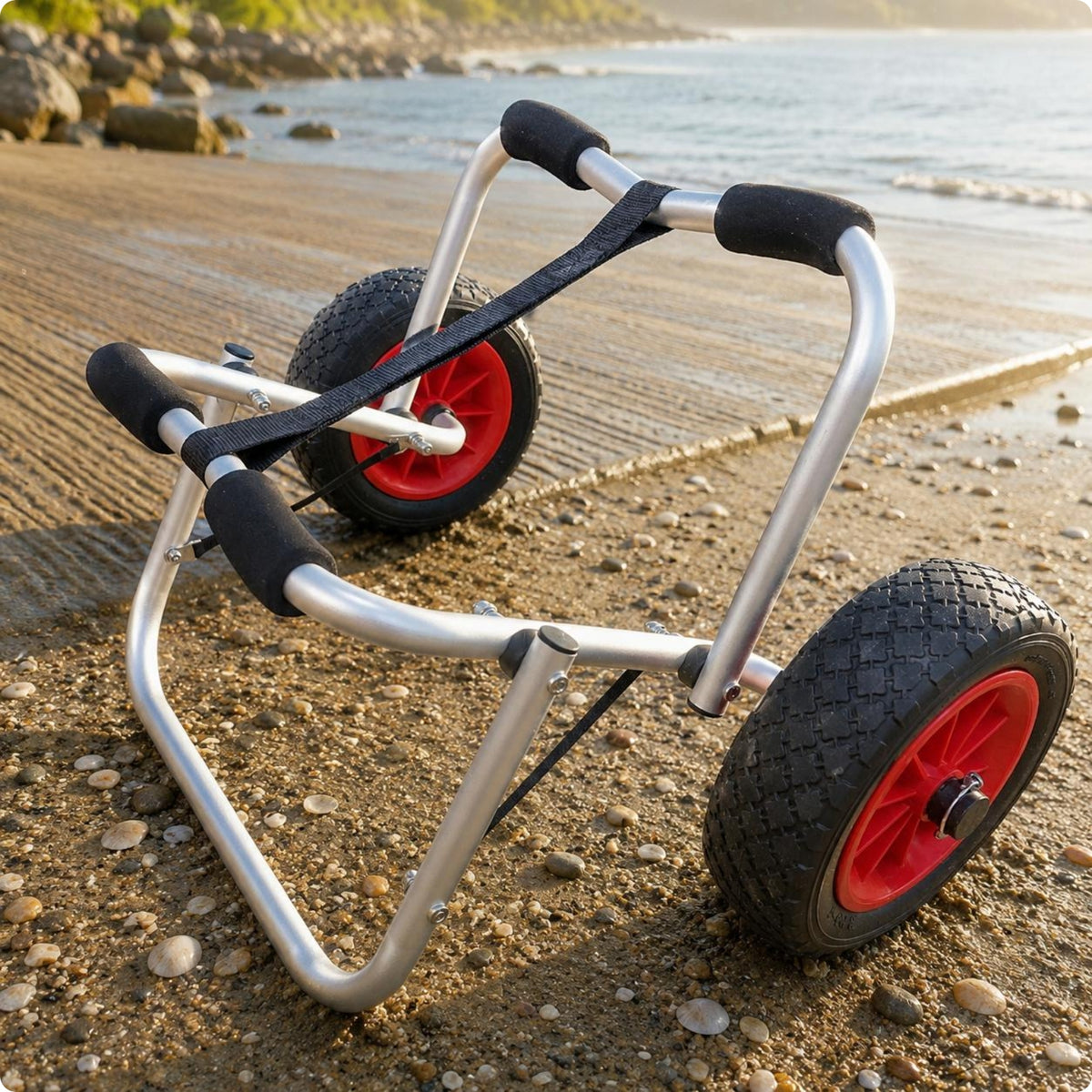 Kayak Trolley Black and Red Watercraft Trolley Solid Tires