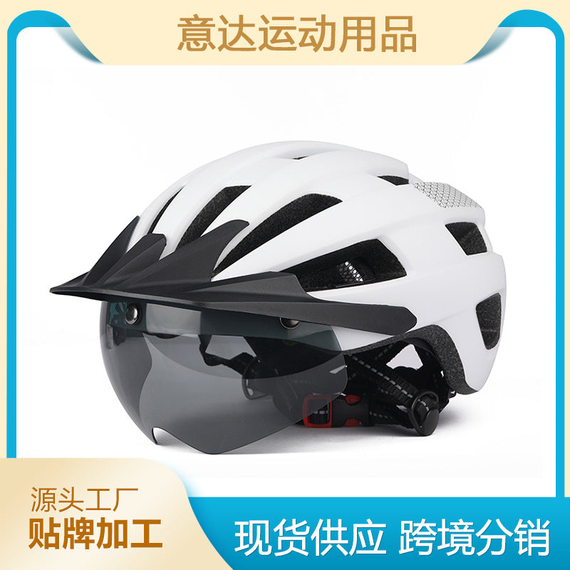 Casual Mountain Road Bike Riding Helmet Integrated Molded Bicycle Helmet