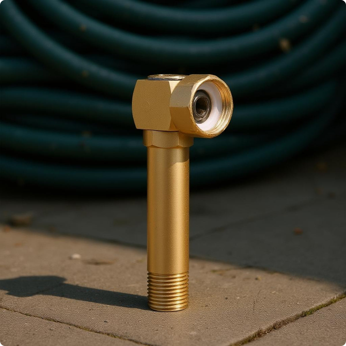 Hose Reel Swivel Elbow 90-Degree Brass Swivel Elbow Shiny Gold