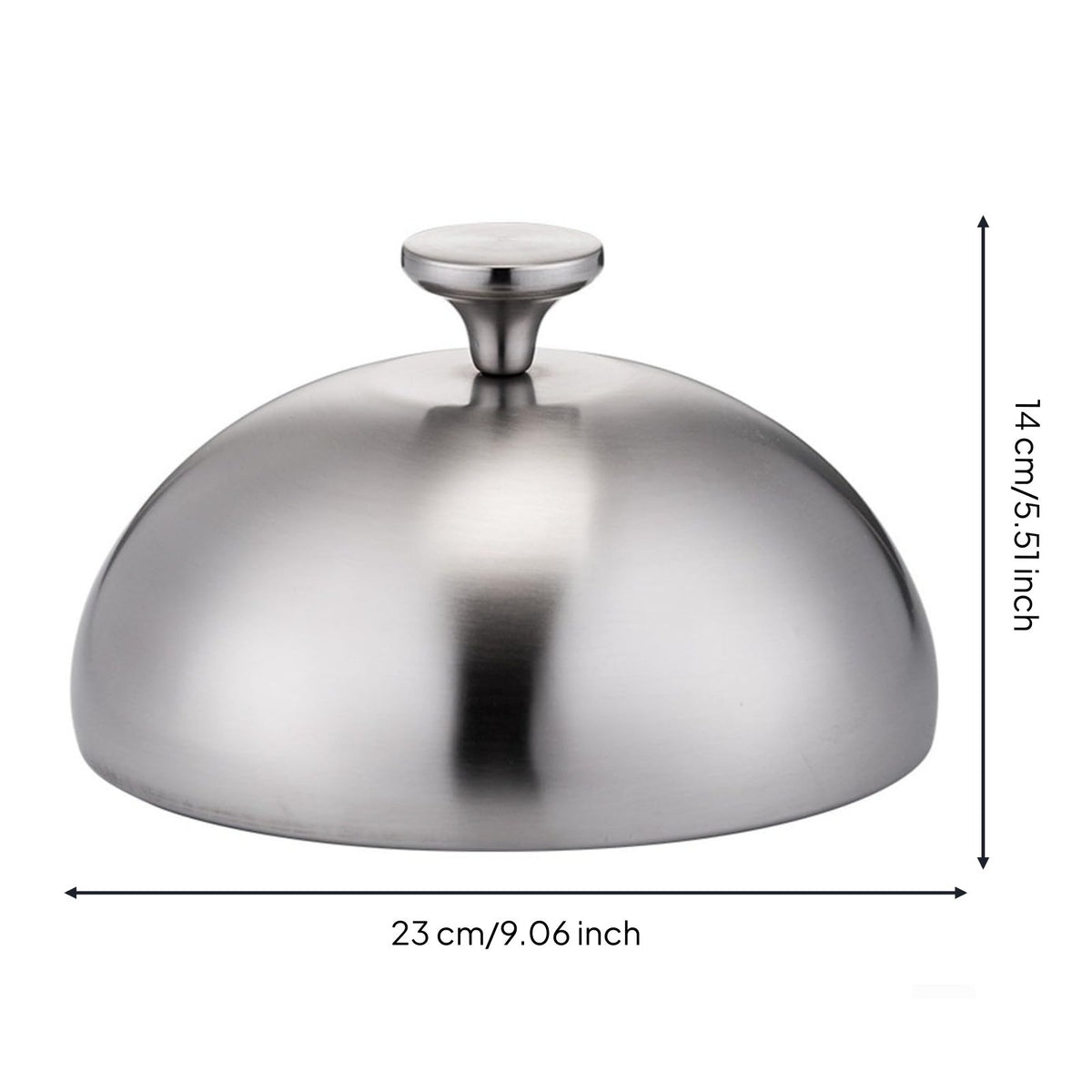Teppanyaki Plate Cover Rolled Rim Design Restaurant Cloche Thickened Material