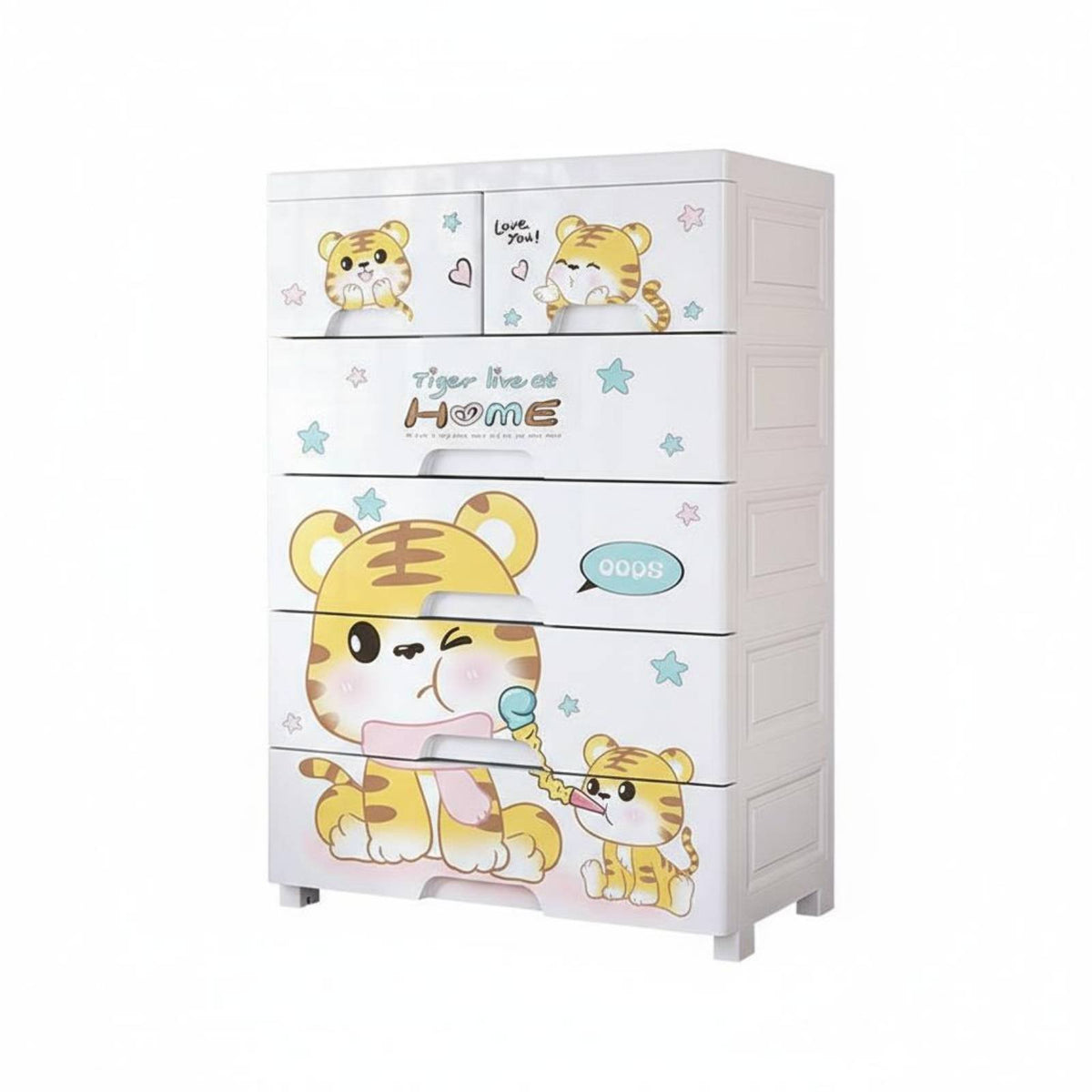 Multi-Tier Storage Tower child-safe Multi-Tier Rolling Cart Space Saving