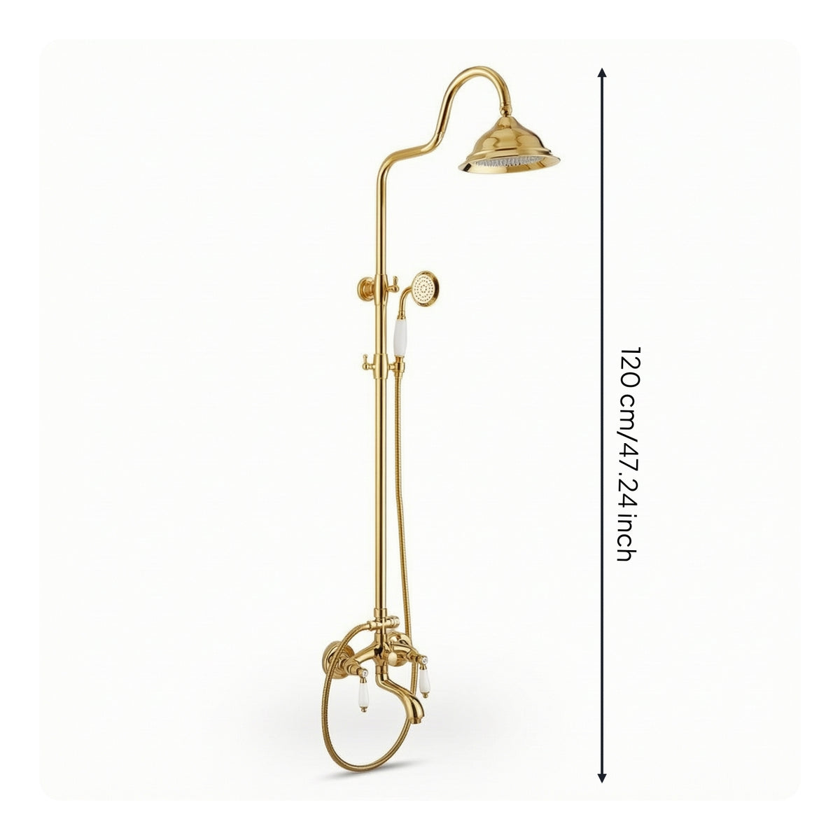 Shower System with Tub Spout Adjustable Shower Faucet with Tub Spout Multi Function for Washroom, Bathtub