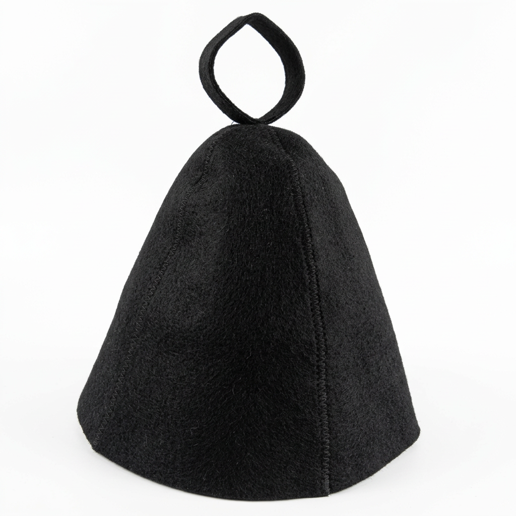 Men Women Steam Bath Wool Cap, Traditional Sauna Steam Room Hat, Dry Headrest Steam Room Essential, Heat Insulating Wool Hat,