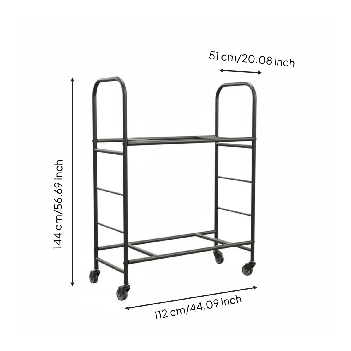 Rolling Tire Display Rack on Wheels Mobile Tire Rack Heavy Duty for Showroom