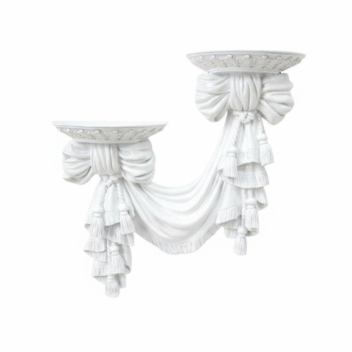 Bowknot Wall Shelf Space Saving Ornate Resin Wall Bracket Easy to Hang for Women