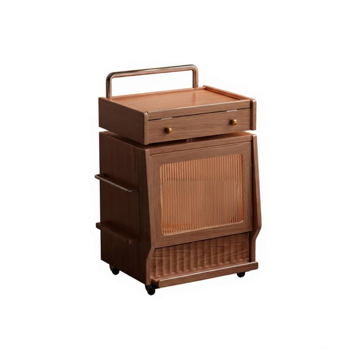 Robot-Shaped Nightstand Multi-Functional Bedside Storage Cabinet Space-Saving