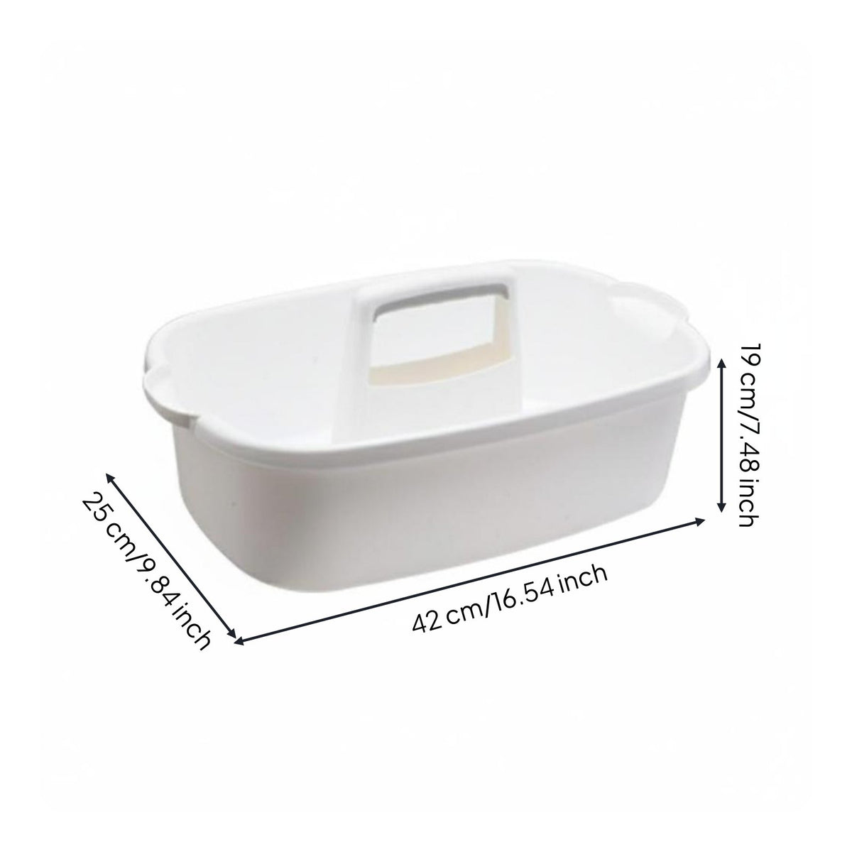 Cleaning Bin Versatile Utility Tool Basket Handled Storage Tote for Cleaners