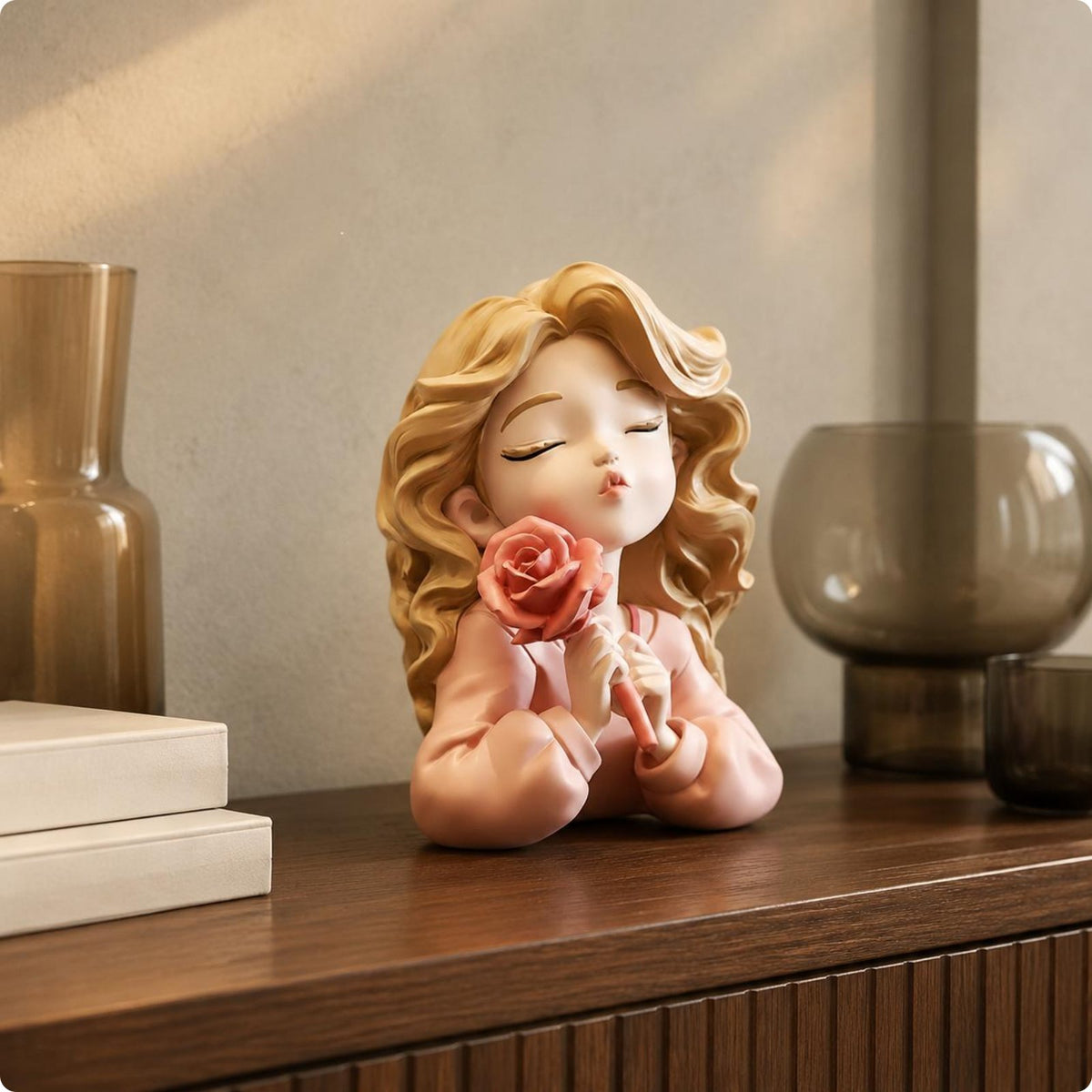 Cartoon Girl Piggy Bank Birthday Gift Girl Coin Bank Easy to Save Money