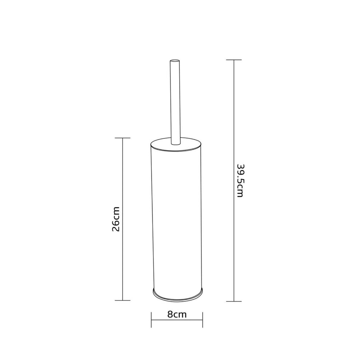 Long Handle Toilet Brush Rust Resistant Stainless Steel Toilet Brush