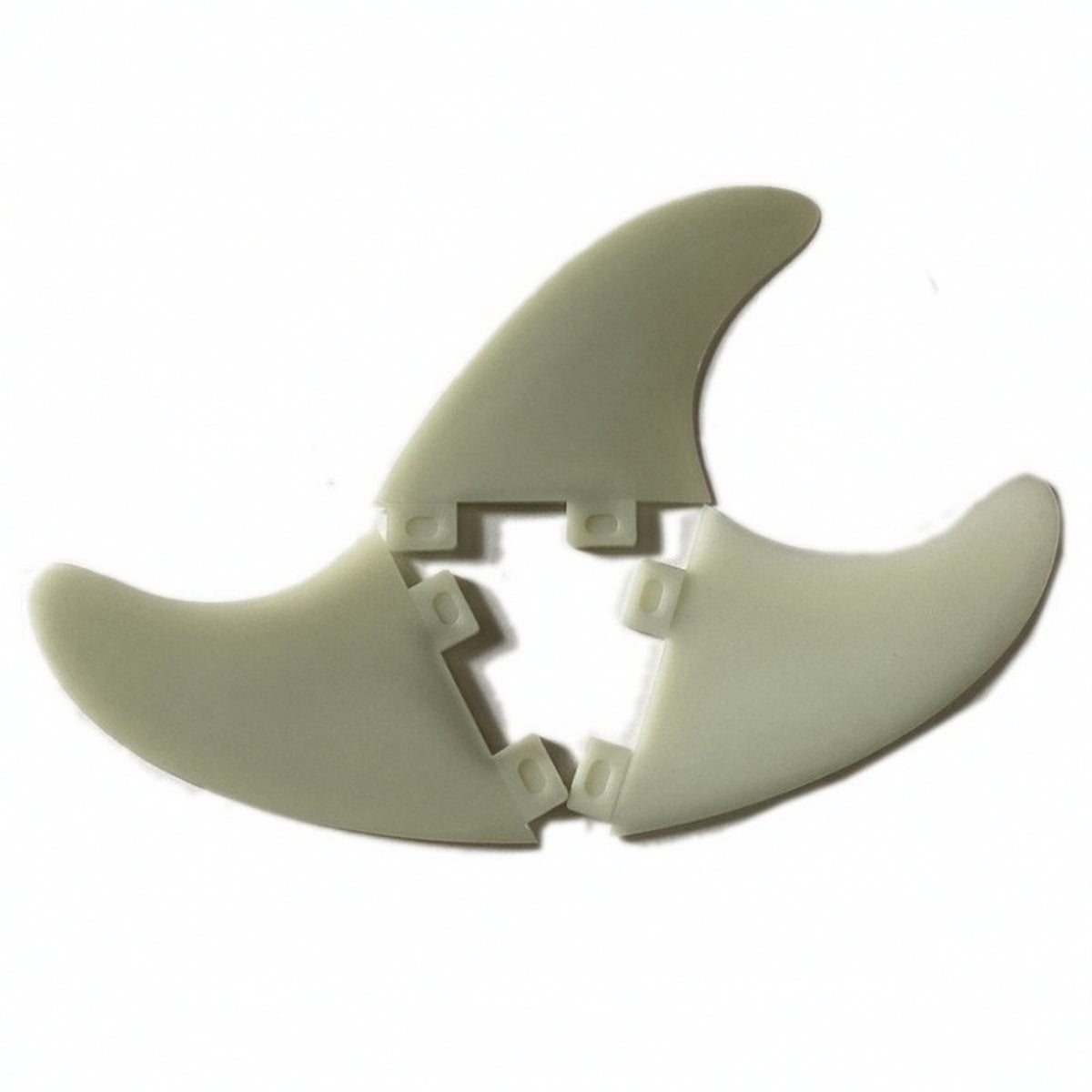 3 Pieces Reinforced GX Surfboard Fin Long-Lasting Surfboard Fin with Two-Tab Base High-Performance Double-Tab Fins Long-Lasting for Paddleboarding