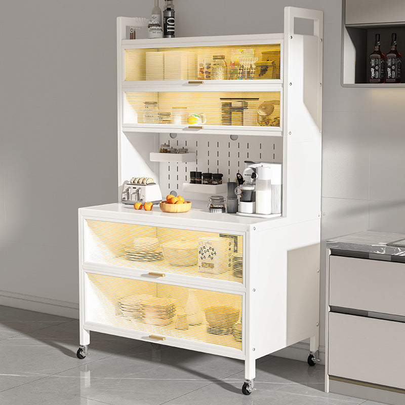 Kitchen Storage Rack Multi-functional Floor-standing Multi-layer Microwave Oven Pot Pan Storage Cabinet Simple Bookshelf