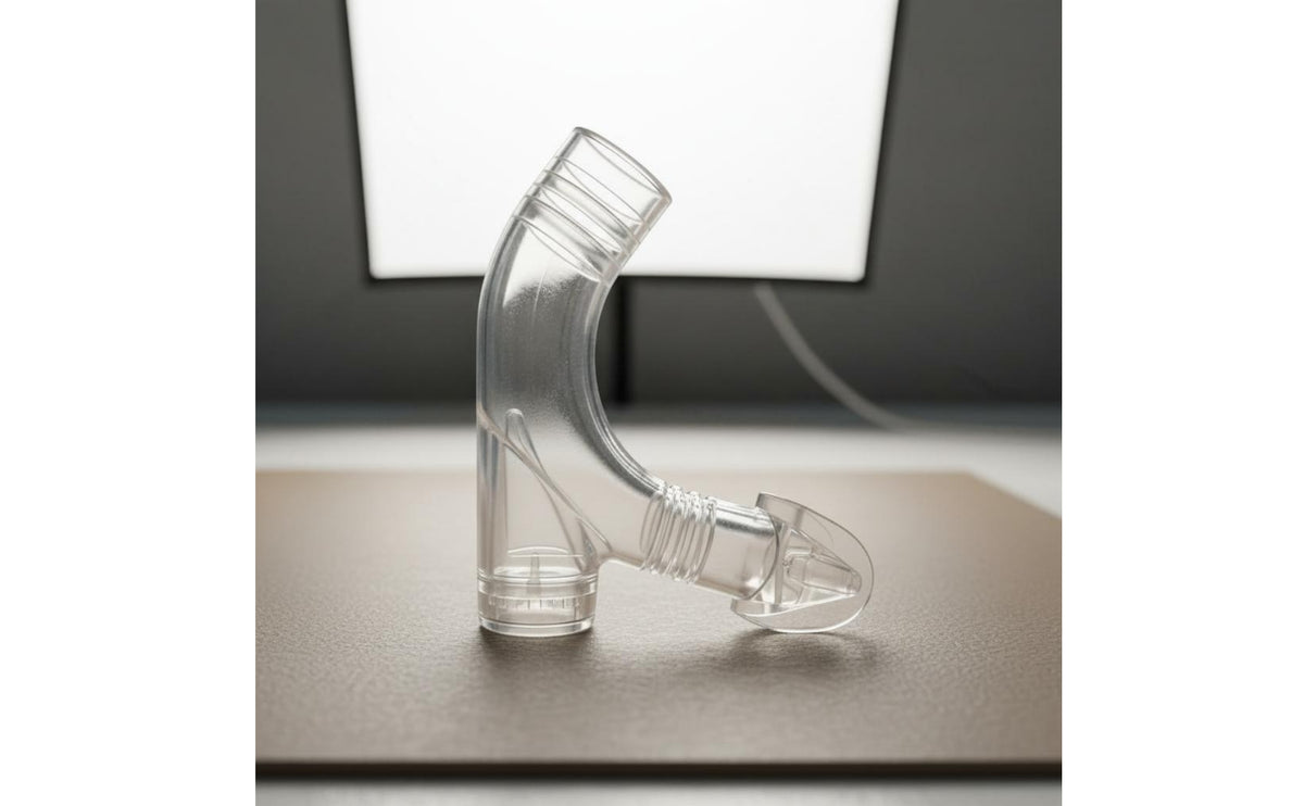 Snorkel Mouthpiece Ergonomic Design Silicone Grip Mouthpiece Single-Way Purge