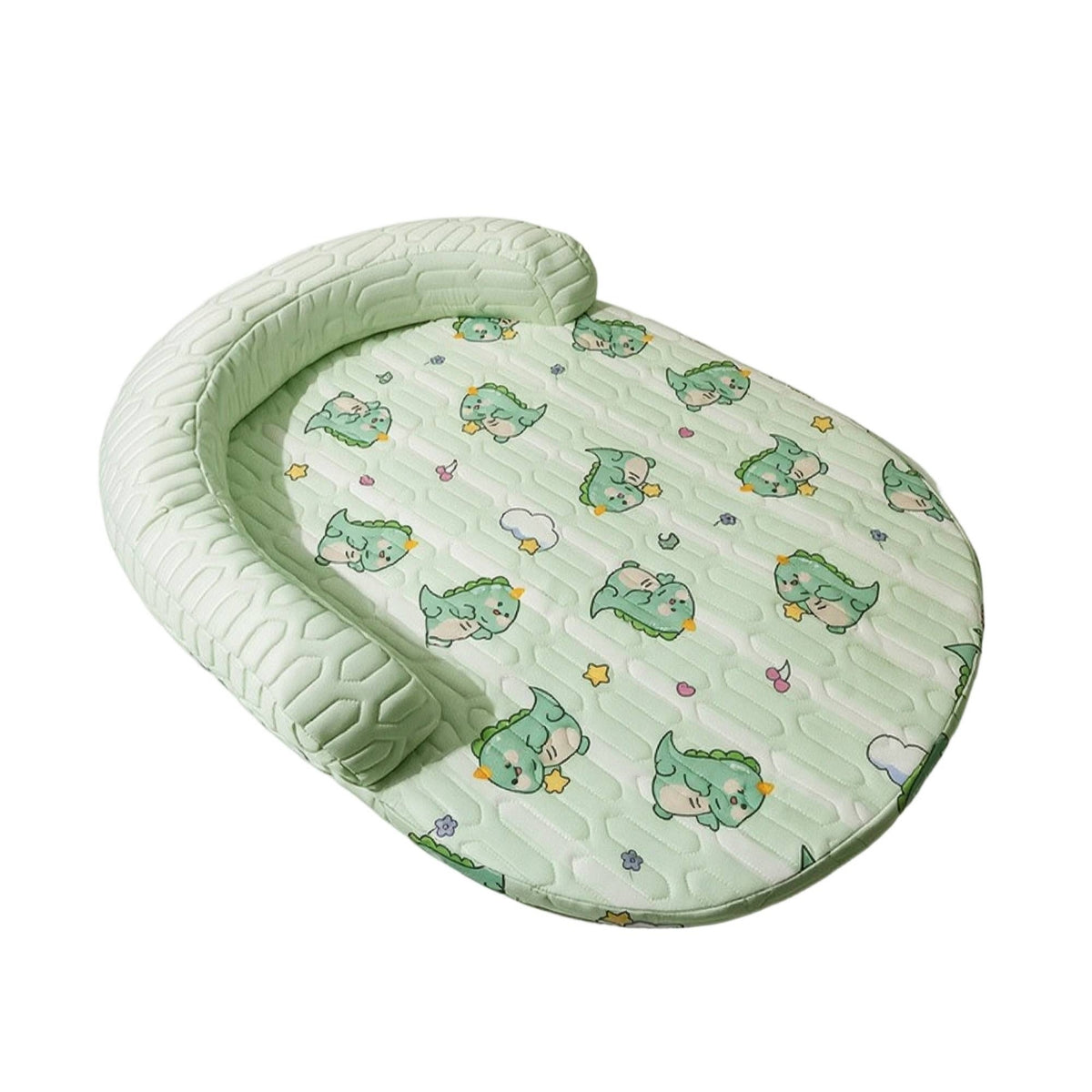 Pet Cooling Mat with Side Support Breathable Dog Bed with Side Support