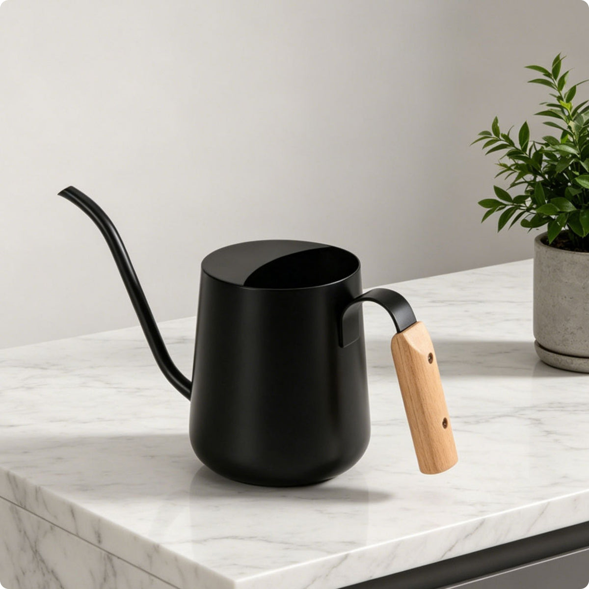 Gooseneck Watering Can Compact Stainless Steel Watering Can Easy to Fill
