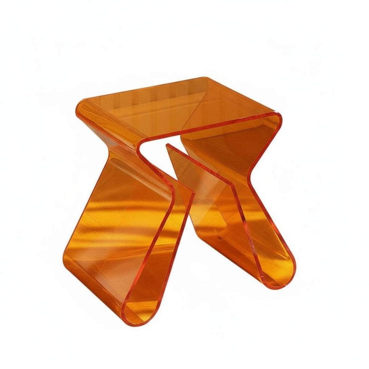 Magazine Rack Table Transparent Nightstand Minimalist Design for clearice, Readers