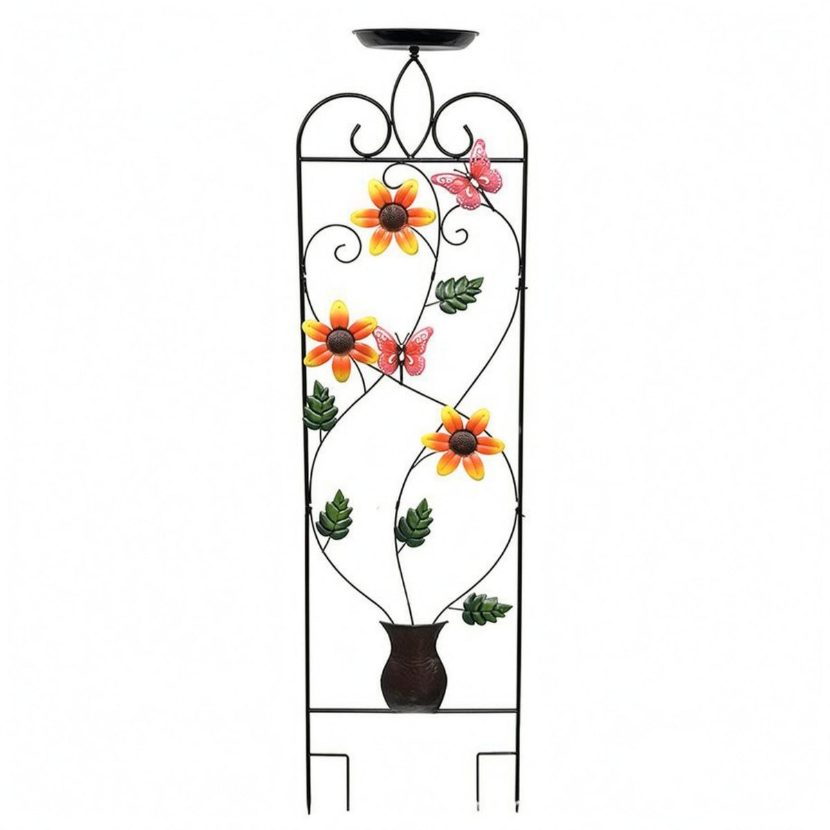 Birdbath Trellis Decorative Garden Plant Support Sturdy Obelisk Plant Stand for Courtyard