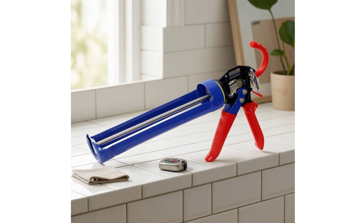 Revolving Barrel Caulk with Rotating Bearing Manual Caulking Heavy Duty Dispenser Ergonomic for Contractors, DIYers, Construction, Home Repair