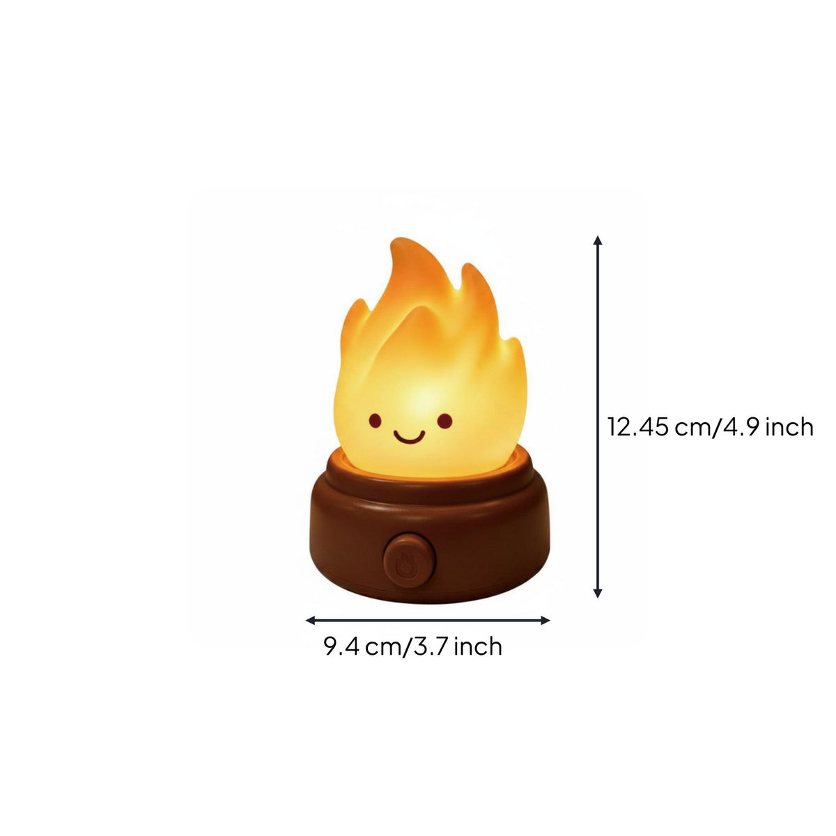 Night Light Rechargeable Campfire Night Light LED Flicker for Bedside