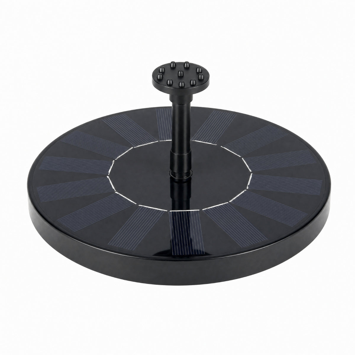 Solar Fountain with 6 Nozzles Outdoor Solar Fountain Pump Customizable for Patio