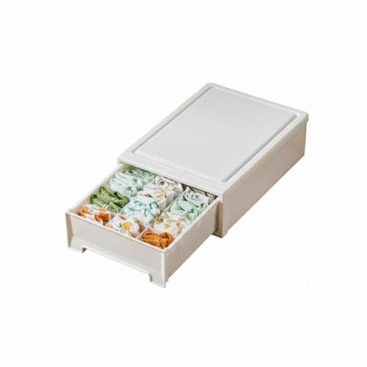 Underwear Divider Box Adjustable Compartments Divided Storage Drawer for Parents
