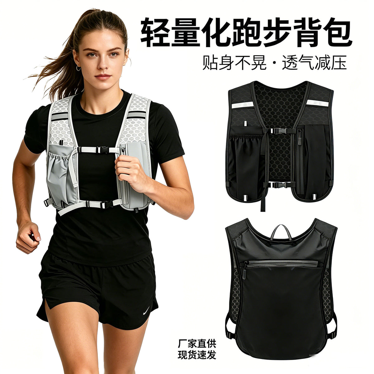 Unbranded Polyester Hiking Backpack with Hydration Bladder for Outdoor Sports