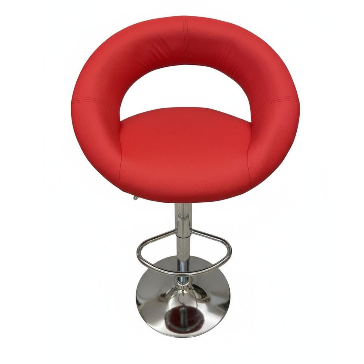Adjustable Swivel Stool Stable Wide Base Adjustable loopBack Stool for Kitchen