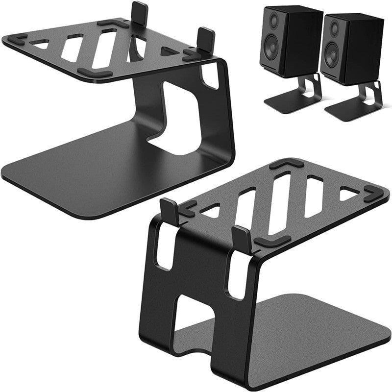 Desktop Speaker Stand with Metal Vibration-Isolating Bracket