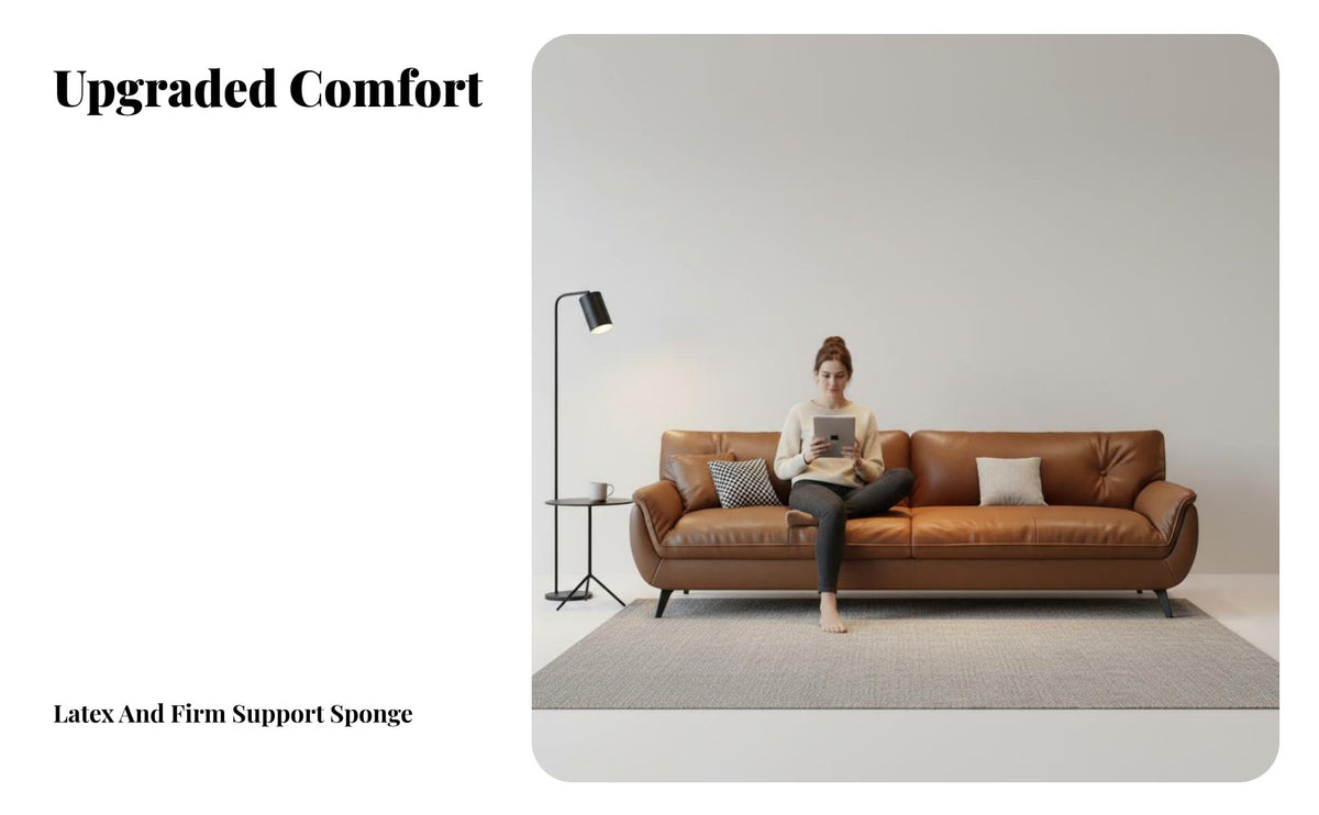 3-Seater Straight Sofa Italian design 3-Seater Sofa technicalnical Fabric Couch for Apartment Dwellers, Interior Designers, Lounge Area, Home