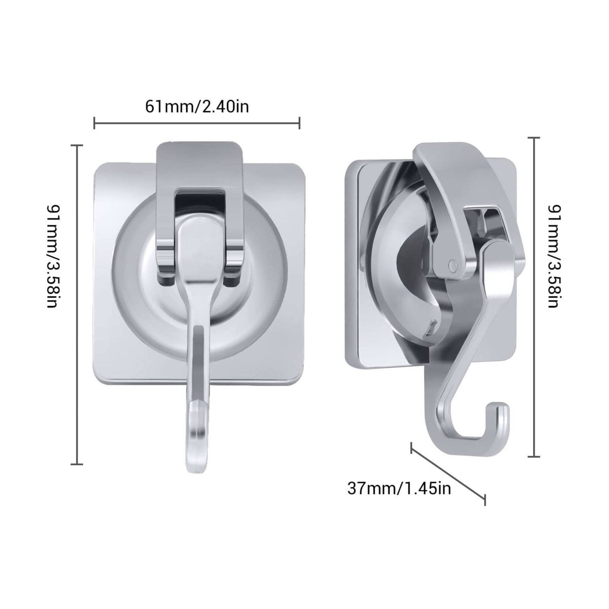 Vacuum Suction Cup Hook Waterproof Household Hardware for Kitchen, Glass Door