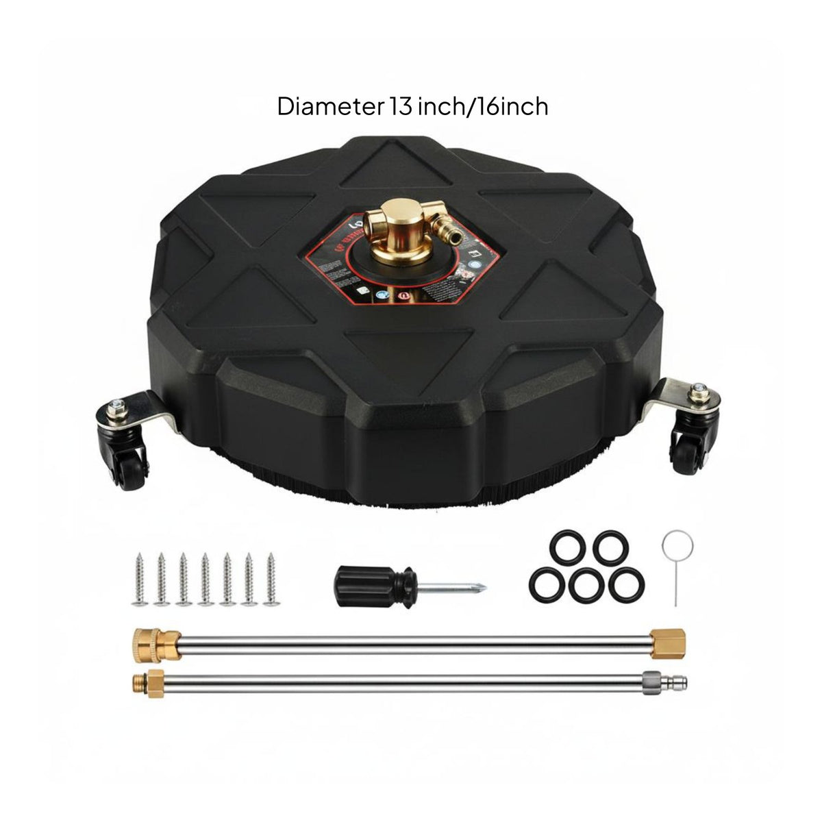 High Pressure Water Broom 360° Rotating Nozzles Rotary Surface Cleaner for Deck