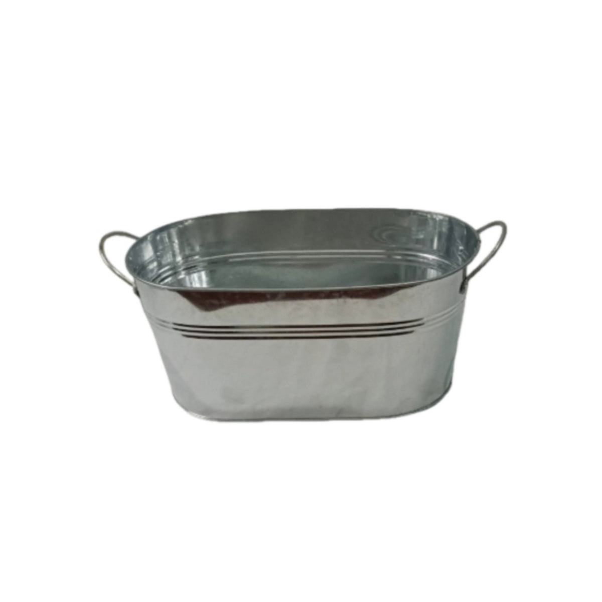 Galvanized Ice Tub Rust-Resistant Cooler Lightweight for Backyard Gatherings